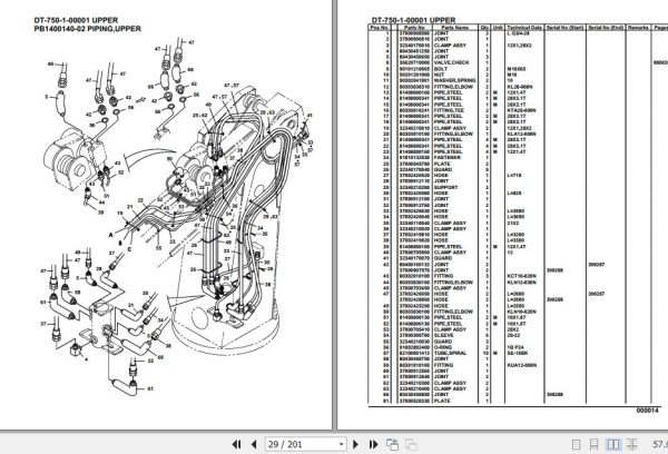 Tadano Crane DT 750 1 00001 Upper Parts Catalog 2