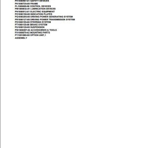 Tadano Crane GR 700E 1 00216 5 Boom 2 Jib 2M2D Parts Catalog 1
