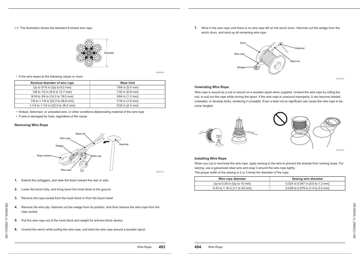 Tadano Crane GR 800XL 4 Operation Manual GR 800XL 4 OM2U 14E 2023 2