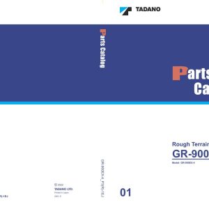 Tadano Crane GR 900EX 4 Parts Catalog GR 350XL 3 P1U 3EJ 2022 EN JP 1