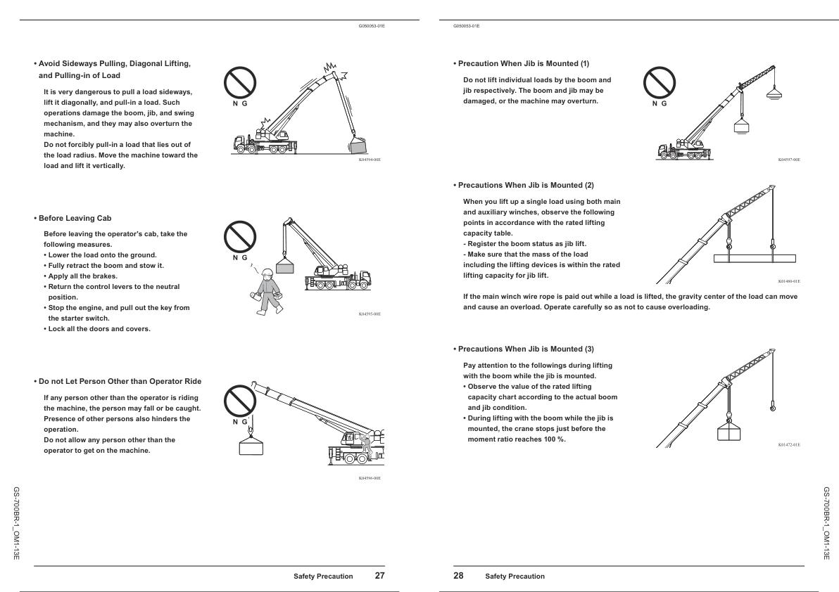 Tadano Crane GS 700BR 1 Operation Manual GS 700BR 1 OM1 13E 2015 2