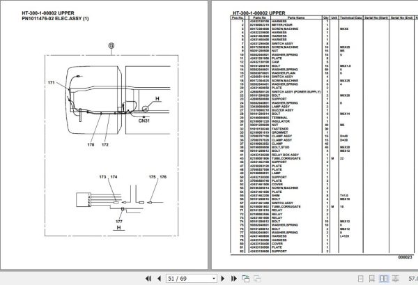Tadano Crane HT 300 1 00002 Upper Parts Catalog 2