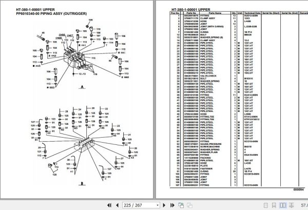 Tadano Crane HT 380 1 00001 Upper Parts Catalog 2