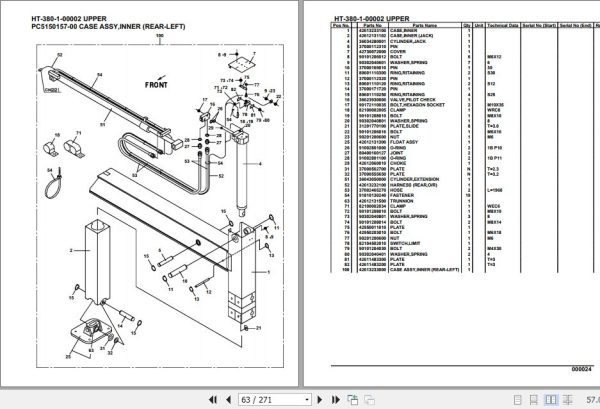 Tadano Crane HT 380 1 00002 Upper Parts Catalog 2