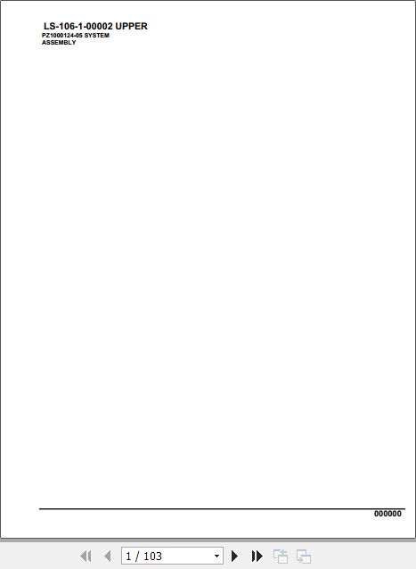 Tadano Crane LS 106 1 00002 Upper Parts Catalog 1