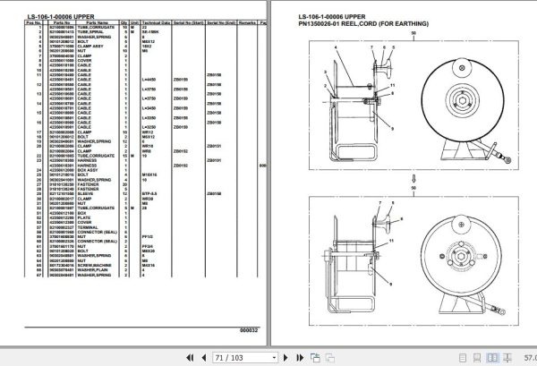 Tadano Crane LS 106 1 00006 Upper Parts Catalog 2