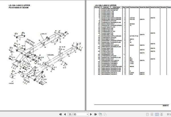 Tadano Crane LS 106 1 00012 Upper Parts Catalog 2