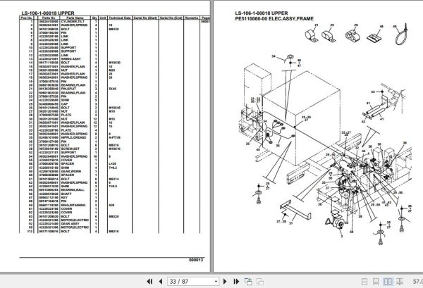 Tadano Crane LS 106 1 00018 Upper Parts Catalog 2