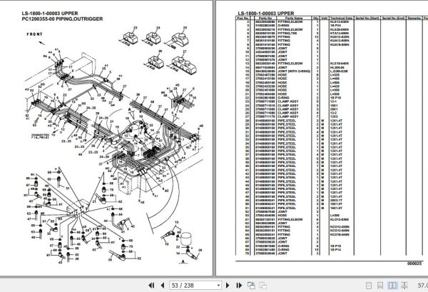 Tadano Crane LS 1800 1 00003 Upper Parts Catalog 2