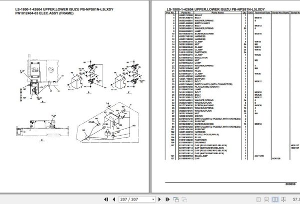 Tadano Crane LS 1800 1 42604 Upper Lower Isuzu PB NPS81N L5LXDY Parts Catalog 2