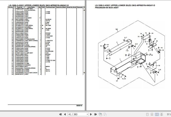 Tadano Crane LS 1800 2 43021 Upper Lower Isuzu SKG NPR85YN HN5AY D Parts Catalog 2