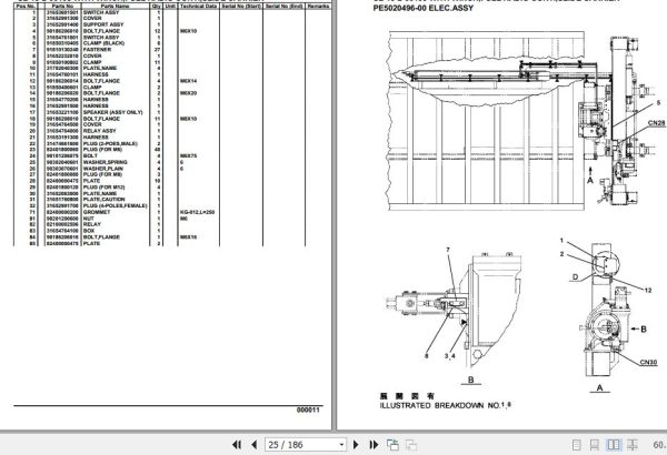 Tadano Crane SL 15 2 00103 With Winch Full Radio Cont Slide Carrier Parts Catalog 2