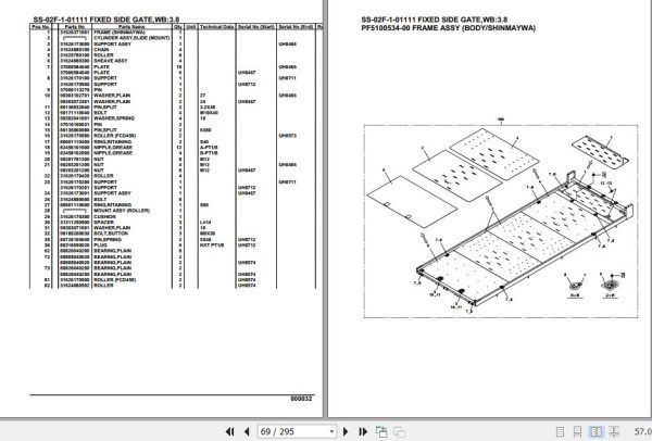 Tadano Crane SS 02F 1 Parts Catalog 2