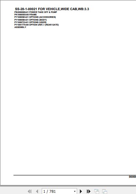 Tadano Crane SS 28 1 Parts Catalog 1