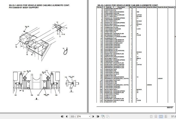 Tadano Crane SS 33 1 Parts Catalog 2