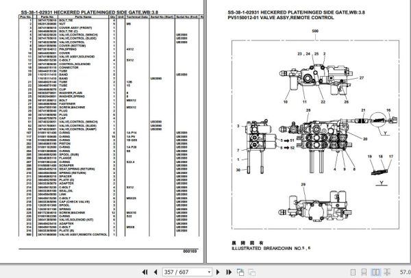 Tadano Crane SS 38 1 Parts Catalog 2