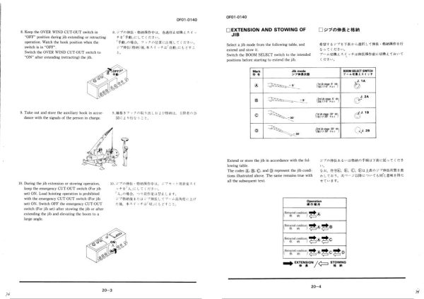 Tadano Crane TG 1000E 1 Operation Manual TG 1000E 1 O 02 2000 EN JP 2