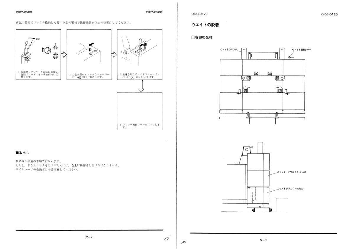 Tadano Crane TG 1000R 1 Operation Manual TG 1000R 1 O 01 2000 JP 2