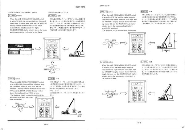 Tadano Crane TG 1200M 1 Operation Manual TG 1200M 1 O 01 2000 EN JP 2