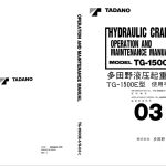 Tadano Crane TG 1500E 1 Operation Manual TG 1500E 1 O 03C 2000 EN ZH 1