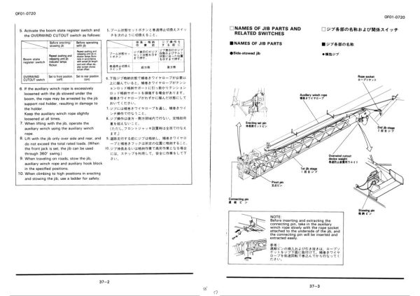 Tadano Crane TG 450M 3 Operation Manual TG 450M 3 O 01 2000 EN JP 2
