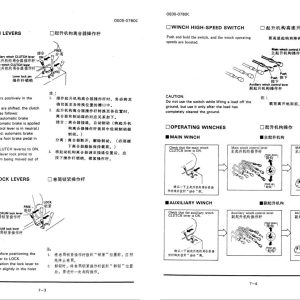 Tadano Crane TG 500E 3 Operation Manual TG 500E 3 O 01C 1994 EN ZH 2