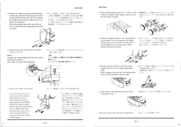 Tadano Crane TG 600M 1 Operation Manual TG 600M 1 O 02 2000 EN JP 2