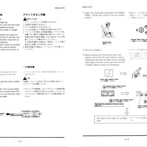 Tadano Crane TG 600M 4 Operation Manual TG 600M 4 O 01 2000 EN JP 2