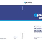 Tadano Crane TM ZE260 5 TM ZE290 6 Operation Manual TM ZE290 6 OM5 14E 2022 1