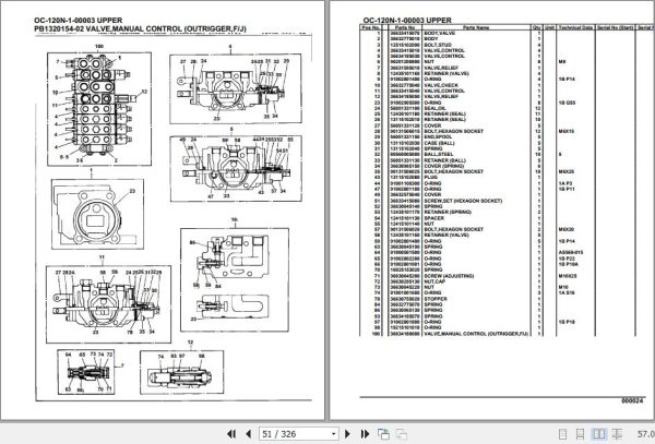 Tadano Hydraulic Wrecker OC 120N 1 00003 Upper Parts Catalog 2