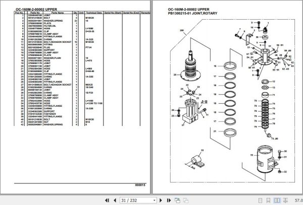 Tadano Hydraulic Wrecker OC 160M 2 00002 Upper Parts Catalog 2