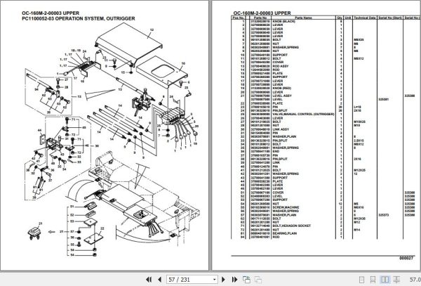 Tadano Hydraulic Wrecker OC 160M 2 00003 Upper Parts Catalog 2