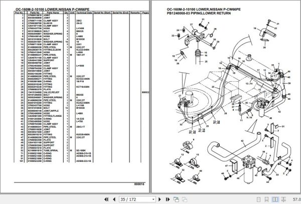 Tadano Hydraulic Wrecker OC 160M 2 10100 Lower Nissan P CW66PE Parts Catalog 2