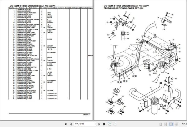 Tadano Hydraulic Wrecker OC 160M 2 10700 Lower Nissan KC 55BPN Parts Catalog 2