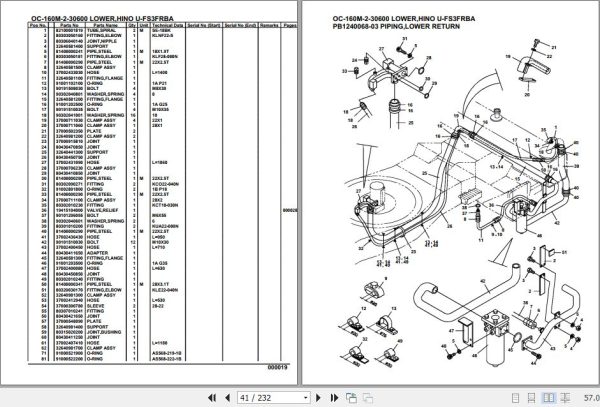 Tadano Hydraulic Wrecker OC 160M 2 30600 Lower Hino U FS3FRBA Parts Catalog 2