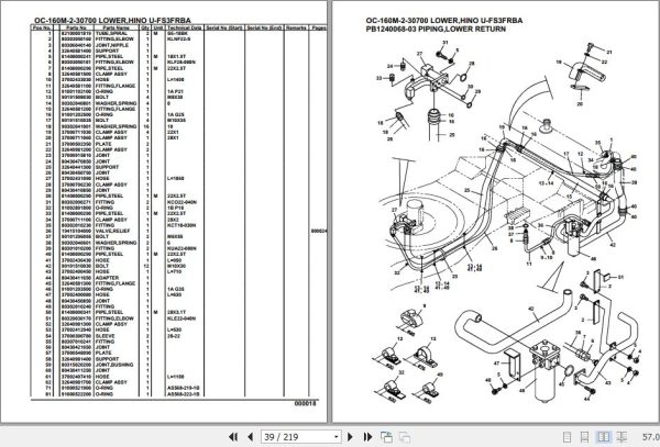 Tadano Hydraulic Wrecker OC 160M 2 30700 Lower Hino U FS3FRBA Parts Catalog 2