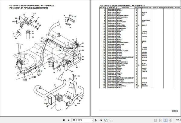 Tadano Hydraulic Wrecker OC 160M 2 31200 Lower Hino KC FS4FRDA Parts Catalog 2