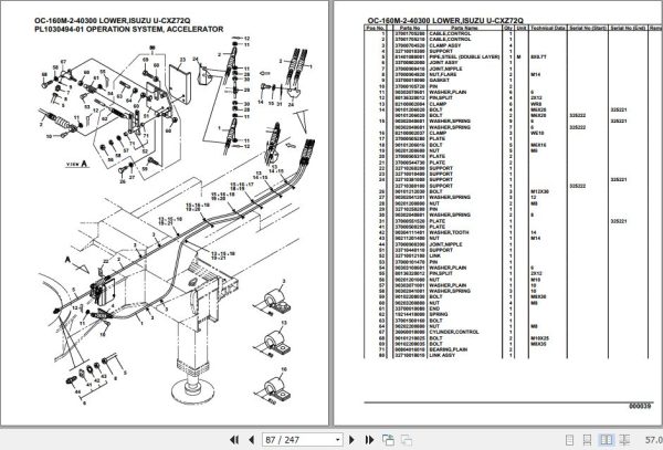 Tadano Hydraulic Wrecker OC 160M 2 40300 Lower Isuzu U CXZ72Q Parts Catalog 2