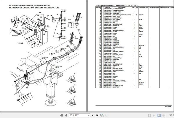 Tadano Hydraulic Wrecker OC 160M 2 40400 Lower Isuzu U CXZ72Q Parts Catalog 2