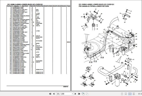 Tadano Hydraulic Wrecker OC 160M 2 40800 Lower Isuzu KC CXZ81Q1 Parts Catalog 2