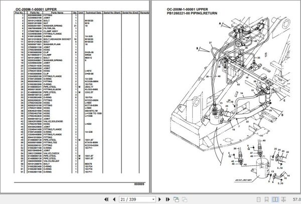 Tadano Hydraulic Wrecker OC 200M 1 00001 Upper Parts Catalog 2