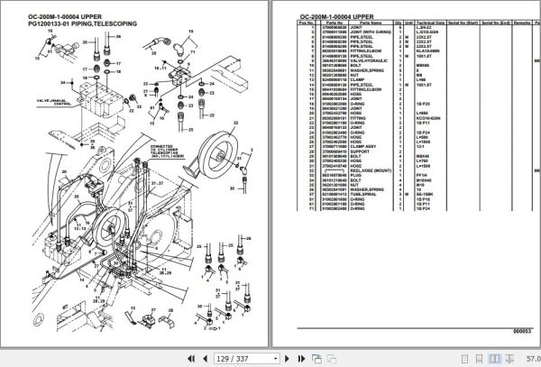 Tadano Hydraulic Wrecker OC 200M 1 00004 Upper Parts Catalog 2