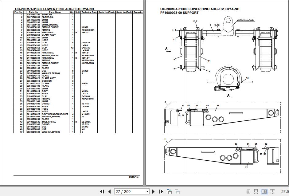Tadano Hydraulic Wrecker OC200M1 31300 Lower Hino ADGFS1ERYANH