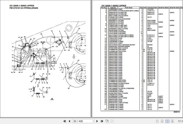 Tadano Hydraulic Wrecker OC 200N 1 00002 Upper Parts Catalog 2