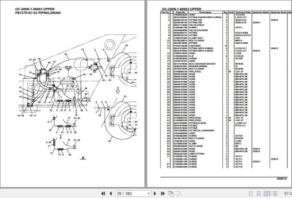 Tadano Hydraulic Wrecker OC 200N 1 00003 Upper Parts Catalog 2