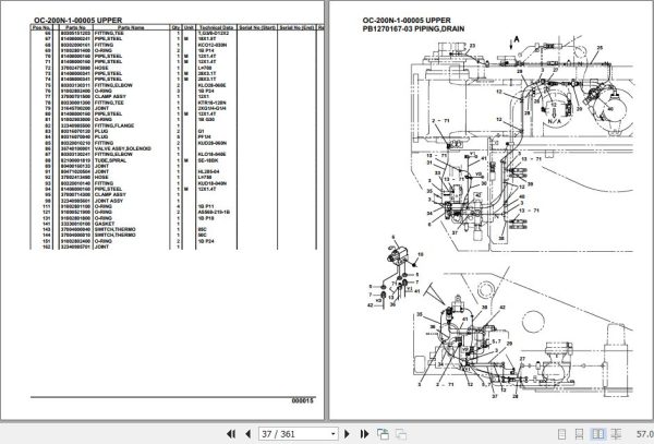 Tadano Hydraulic Wrecker OC 200N 1 00005 Upper Parts Catalog 2