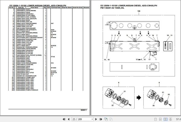 Tadano Hydraulic Wrecker OC 200N 1 10100 Lower Nissan Diesel ADG CW4XLPH Parts Catalog 2