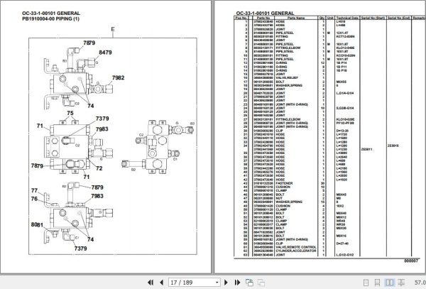 Tadano Hydraulic Wrecker OC 33 1 00101 General Parts Catalog 2