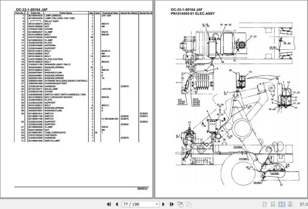 Tadano Hydraulic Wrecker OC 33 1 00104 JAF Parts Catalog 2