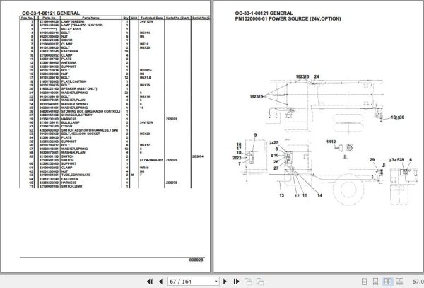 Tadano Hydraulic Wrecker OC 33 1 00121 General Parts Catalog 2